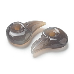 Natural Grey Agate Carved Pendants&nbsp;G-H089-01A