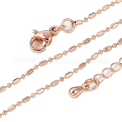 Brass Ball Chain Necklaces for Women&nbsp;NJEW-D302-32RG