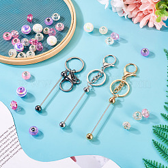 DIY Beadable Keychain Making Kit&nbsp;DIY-TA0006-48