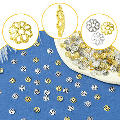 300Pcs 3 Styles Brass Bead Caps&nbsp;IFIN-FS0001-43
