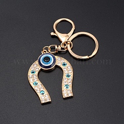 Alloy Rhinestone Keychains&nbsp;PW-WG38863-01
