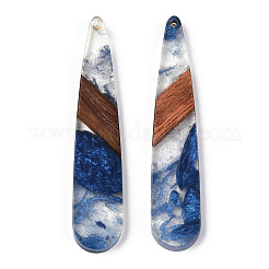 Transparent Resin & Walnut Wood Big Pendants&nbsp;RESI-ZX017-63