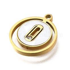 304 Stainless Steel Flat Round Pendants&nbsp;STAS-Q348-01B-G