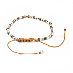 (Jewelry Parties Factory Sale)Adjustable Nylon Thread Braided Beads Bracelets&nbsp;BJEW-JB04380