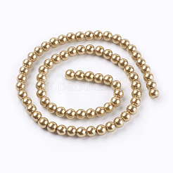 Eco-Friendly Dyed Glass Pearl Round Beads Strands&nbsp;HY-A002-6mm-RB094
