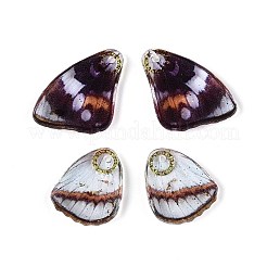 Transparent Epoxy Resin Butterfly Wing Pendants&nbsp;RESI-N045-06A