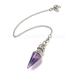 Gemstone Pointed Dowsing Pendulums&nbsp;AJEW-P113-01P