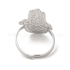 Non-Tarnish 304 Stainless Steel Cuff Finger Rings&nbsp;RJEW-L107-010P