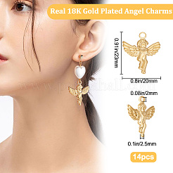 14Pcs 304 Stainless Steel Pendants&nbsp;STAS-BBC0001-82