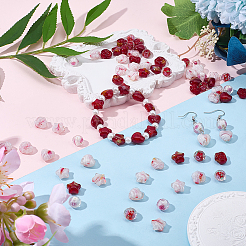80Pcs 8 Styles Handmade Lampwork Beads&nbsp;LAMP-SC0001-88