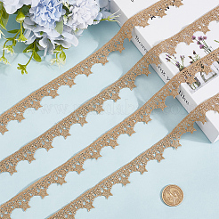 Star Polyester Lace Trim Ribbon&nbsp;OCOR-WH20003-12A-01