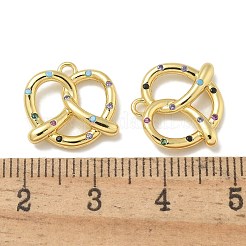Rack Plating Brass Micro Pave Cubic Zirconia Pendants&nbsp;KK-L224-052G
