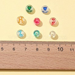 5 Style Transparent Acrylic Enamel Beads&nbsp;MACR-FS0001-23