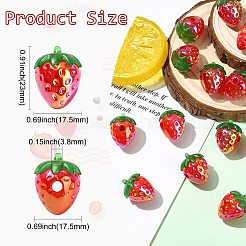 20Pcs 2 Colors UV Plating Transparent Acrylic Beads&nbsp;FIND-CJ0005-26