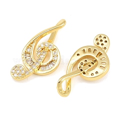 Brass Micro Pave Clear Cubic Zirconia Pendants&nbsp;CU-CBA9AB3-14G