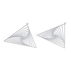 Non-Tarnish 201 Stainless Steel Filigree Pendants&nbsp;X-STAS-S118-053