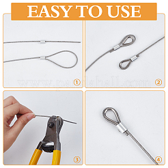 304 Stainless Steel Wire Rope Kit&nbsp;DIY-WH0899-967A