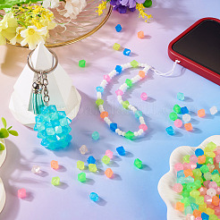 500Pcs Luminous Transparent Acrylic Beads&nbsp;MACR-TA0002-57B