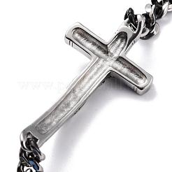 304 Stainless Steel Curb Chain Bracelets Link Bracelets&nbsp;BJEW-H524-04AS