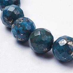 Natural Pyrite Beads Strands&nbsp;G-K181-K02