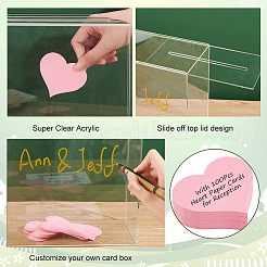 Rectangle Acrylic Wedding Card Box&nbsp;CON-OC0001-58