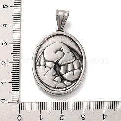 304 Stainless Steel Pendants&nbsp;STAS-U021-10AS-01