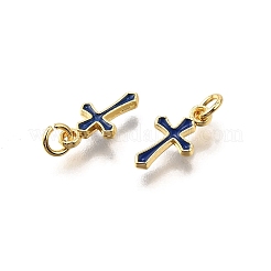 Brass Enamel Charms&nbsp;KK-C106-04G-06