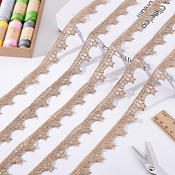 10 Yards Polyester Lace Ribbon&nbsp;OCOR-ME0001-05