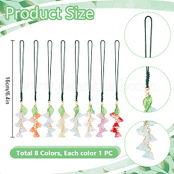8Pcs Acrylic Mobile Straps&nbsp;HJEW-DR00140