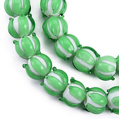 Handmade Lampwork Beads Strands&nbsp;LAMP-N021-44A