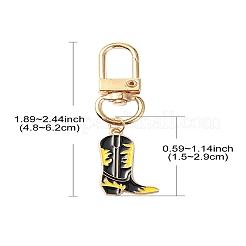 Cowboy Theme Alloy Enamel Pendant Decorations&nbsp;HJEW-YW00022-01