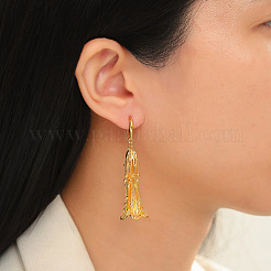 Brass Dangle Earrings&nbsp;FS-WG66CE5-01