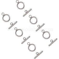 304 Stainless Steel Toggle Clasps&nbsp;STAS-UN0002-24P