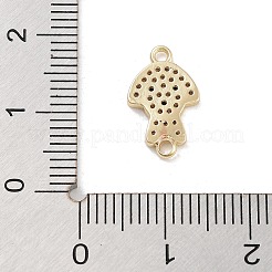 Brass Pave Clear & Black Cubic Zirconia Pet Puppy Connector Charms&nbsp;KK-Z061-01G-02