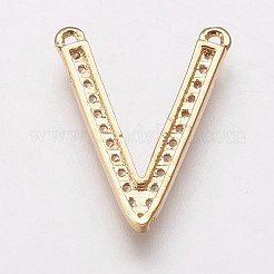 Brass Cubic Zirconia Pendants&nbsp;KK-P134-12