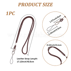 PU Leather Mobile Straps&nbsp;HJEW-WH20003-40A