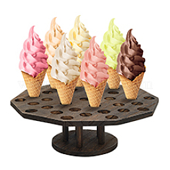 Polygon Wooden Display Stands&nbsp;ODIS-WH0030-100