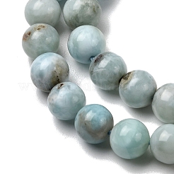 Natural Larimar Beads Strands&nbsp;G-B156-A01-6mm