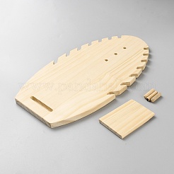 Wooden Slant Back Necklace Display Board&nbsp;NDIS-WH0016-09C