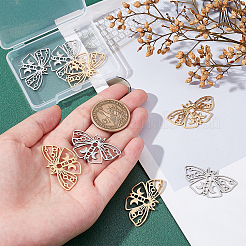 8Pcs 2 Colors 201 Stainless Steel Pendants&nbsp;STAS-DC0007-01