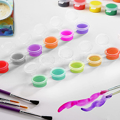 10Pcs 3ml 6 box Plastic Empty Paint Palette&nbsp;TOOL-LP0001-14