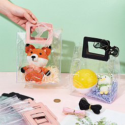 12Pcs 2 Colors PVC Plastic Gift Bags&nbsp;ABAG-NB0002-07