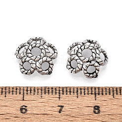 Tibetan Style Alloy Bead Caps&nbsp;TIBEB-T004-19AS