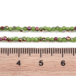 Electroplate Glass Beads Stradns&nbsp;EGLA-H114-01B