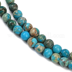 Dyed Natural Regalite/Imperial Jasper/Sea Sediment Jasper Beads Strands&nbsp;G-B124-C04-10
