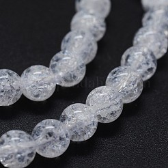 Natural Crackle Quartz Beads Strands&nbsp;G-K285-02-8mm