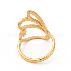 Ion Plating(IP) 304 Stainless Steel Finger Rings for Women Men&nbsp;RJEW-C049-22A-G