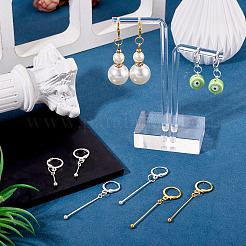 Brass Leverback Earring Findings&nbsp;EJEW-TAC00034