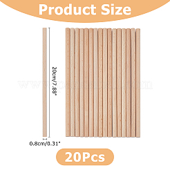 Wood Craft Sticks&nbsp;WOOD-WH0125-11E