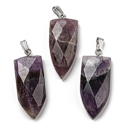Natural Amethyst Pointed Pendants&nbsp;G-M405-07P-04